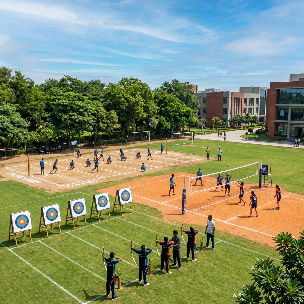 EMRS Campus Archery, Kho Kho, & Volleyball Grounds