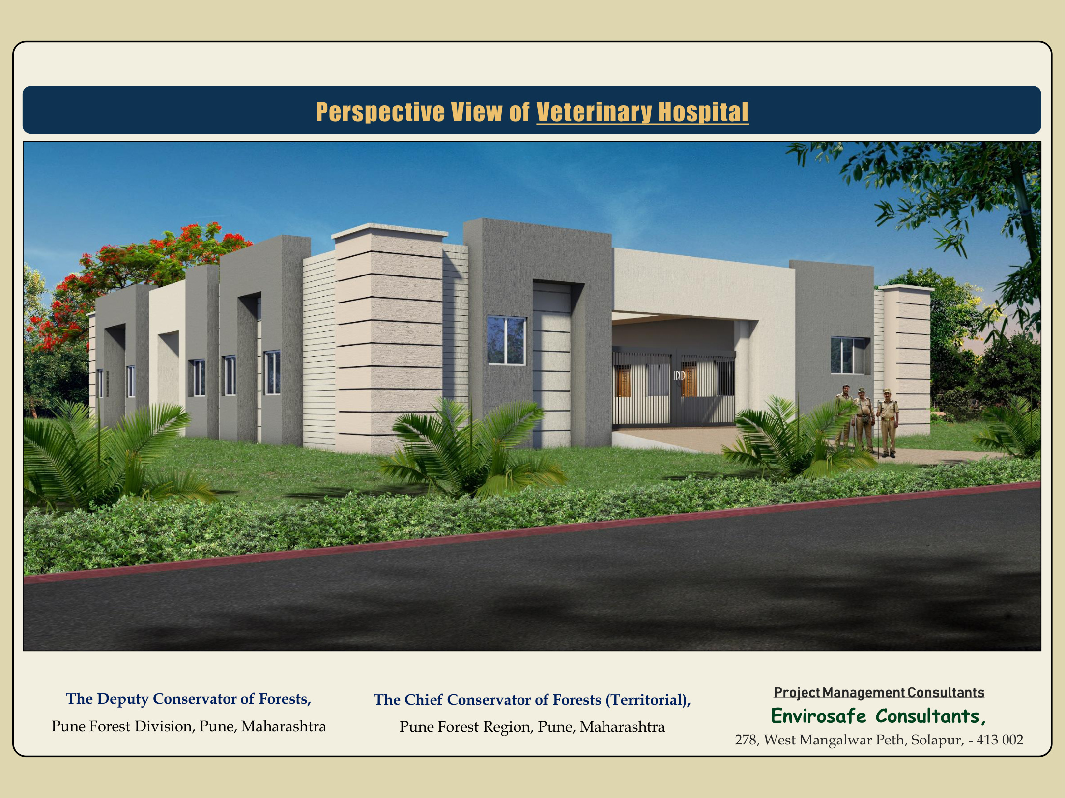 Perspective View of Veterinary Hospital